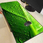 Большой игровой коврик для мыши Mairuige с зелеными листьями воды, скоростная версия, коврик для мыши с застежкой по краю, коврик для клавиатуры, коврик для мыши для CSGO Dota 2