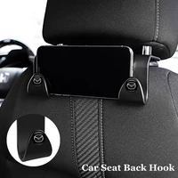 car logo seat headrest hook seat back hanger hook storage pouch for mazda 2 3 5 6 2017 cx 4 cx 5 cx 7 cx 9 cx 3