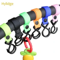 2 pieces baby stroller hook snap baby toy strap pram pushchair multi purpose hanging clips wheelchair car seat rotating hooks