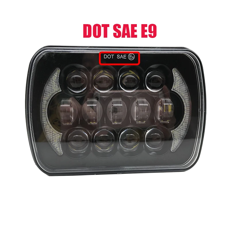 5 &quotх 7&quot светодиодные фары DRL &quotx 6x7 дюймов прямоугольный светодиодный для J eep W