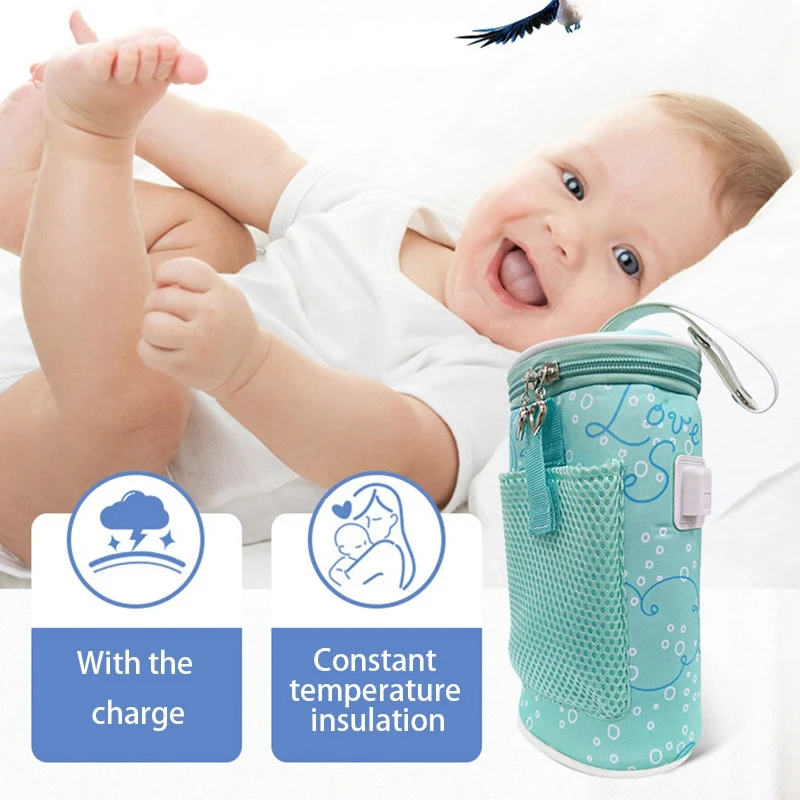 

Usb Baby Bottle Warmer Heater Insulated Bag Travel Cup Portable In Car Heaters Drink Warm Milk Thermostat Bag For Feed Newborn