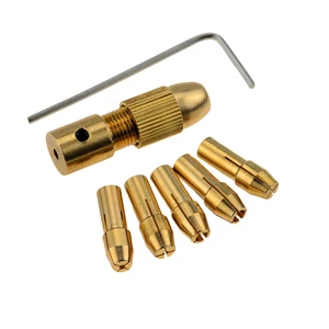 6 шт.компл. 0,5-3 мм Диаметр отверстия 2,35 мм маленькая электрическая v-образная Цанга микро спиральный сверлильный патрон Набор