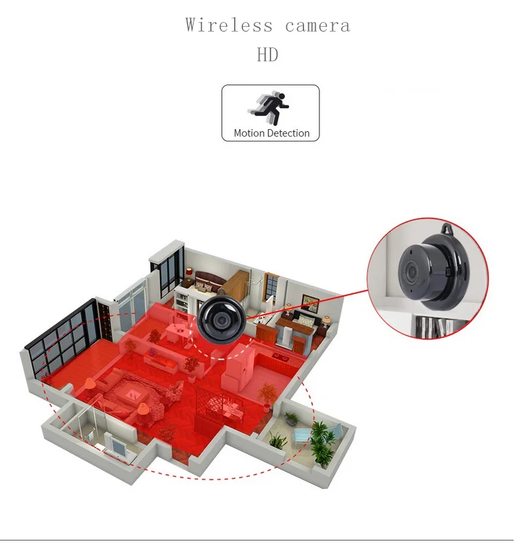 V380 мини Wifi Беспроводная камера 1080P HD IP безопасности IR ночного видения CCTV Детский