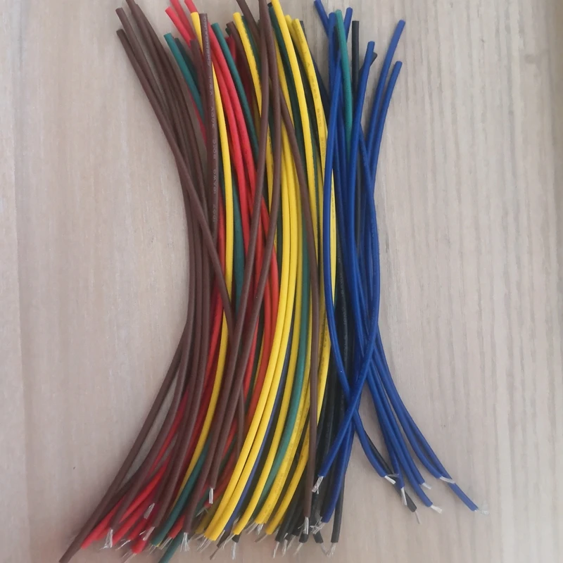 Каждый 10 шт или 20 50 шт./лот смешанный цвет UL1007 провод 80 ° 18AWG длинный 15 см ПВХ