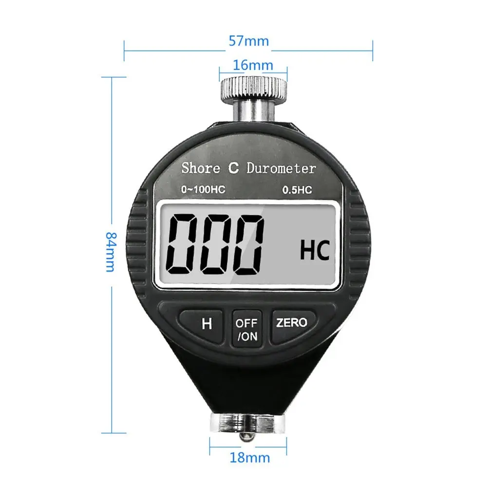 

Digital Shore Hardness Meter Durometer Digital Hardness Tester Shore 0-100H A/C For Plastic Leather Rubber Multi-resin