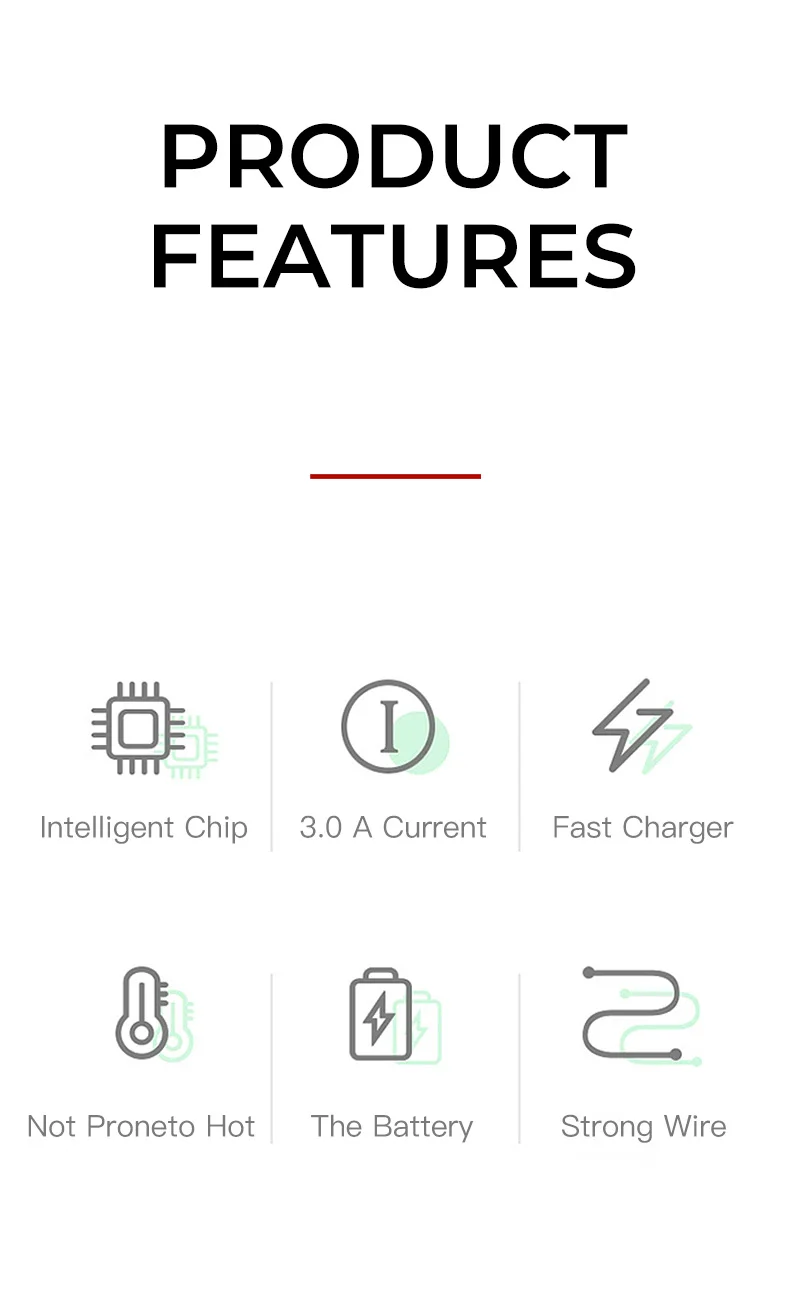 IONCT 3A Micro usb кабель для передачи данных 3 м Быстрая зарядка для iPhone Xiaomi samsung Android usb type c кабель зарядное устройство для мобильного телефона шнур провод