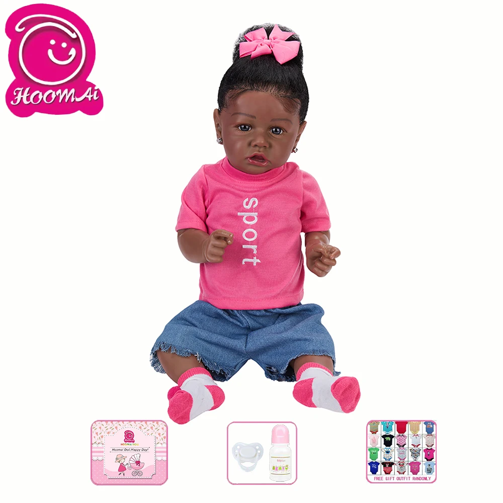 

Hoomai 58cm Baby Dolls Silicone Soft Body Fashion Boneca Reborn For Kids Christmas Gift Best Playmates