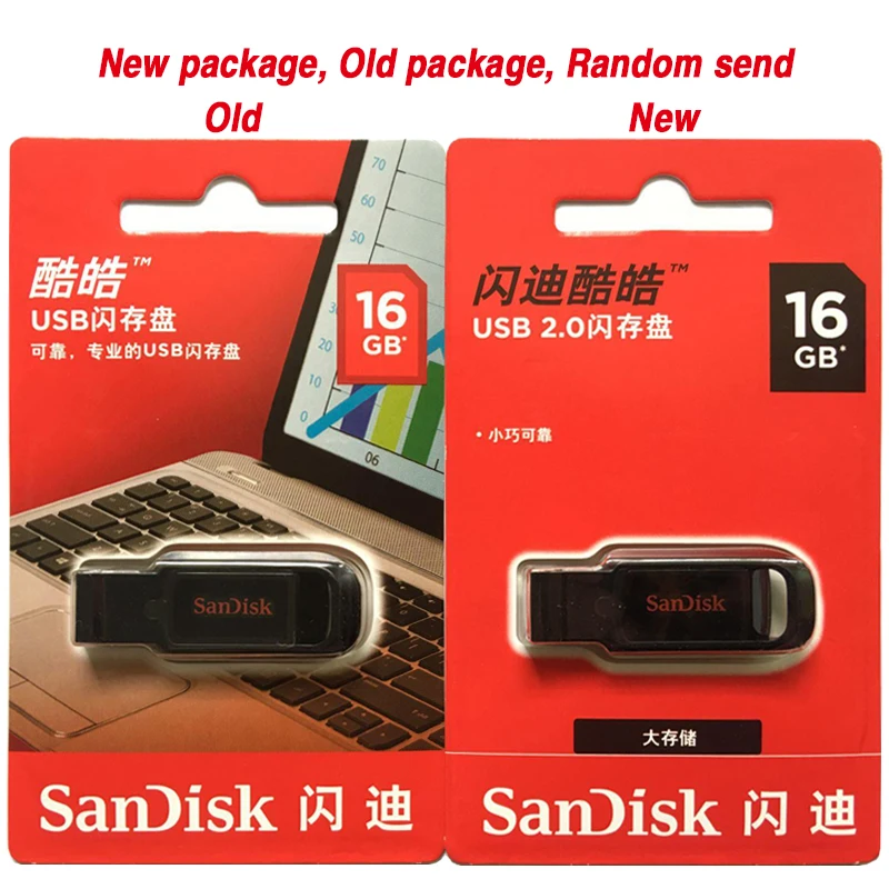 Флеш накопитель Sandisk Cruzer Spark usb флеш 16 ГБ 32 64 карта памяти USB 2019 2 0 новинка 128|USB