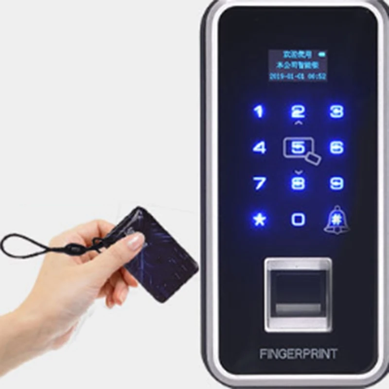 

Smart Door Lock Fingerprint Lock Electronic Digital Opener Electric RFID Biometric Security Double Door Password Lock Office Acc