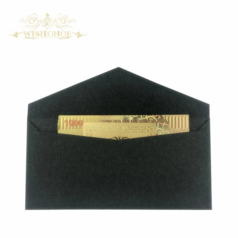 Банкнота китайская Золотая с драконом 10 шт./лот новый дизайн 1000 юаней для