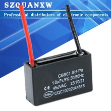Capacitors 1UF 1.2UF 1.5UF 2UF 3UF 4UF 5UF 8UF 10UF 12UF 20UF 450V AC CBB61 Metallized Capacitor For Motor Start up
