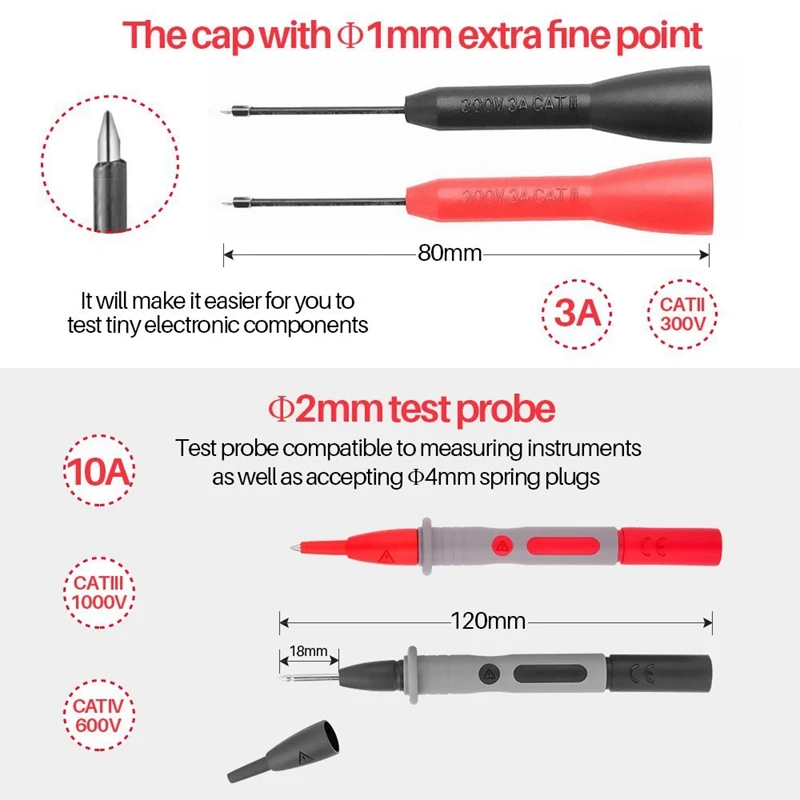 Комплект тестовых выводы цифровые мультиметровые Электронный Профессиональный