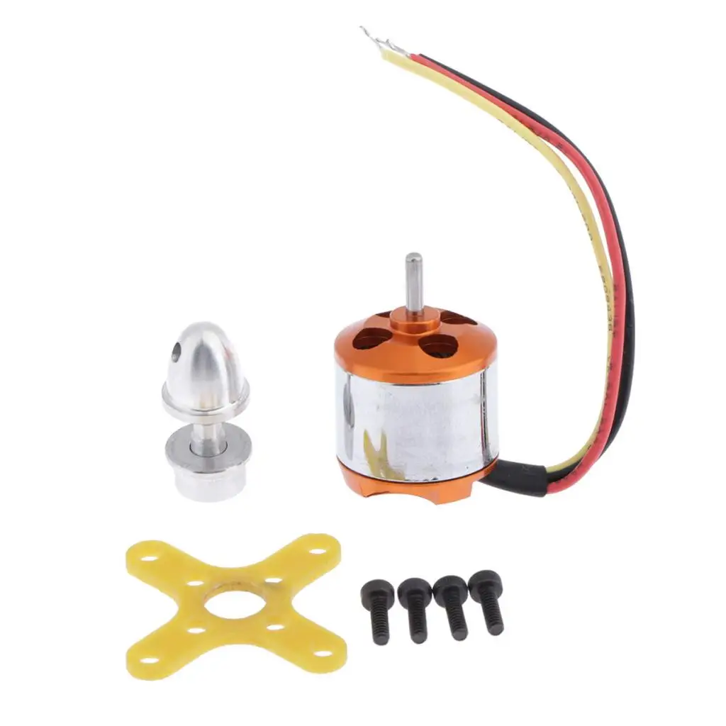A1510 2200kv бесщеточный мотор с внешним ротором 13T для радиоуправляемого самолета KK