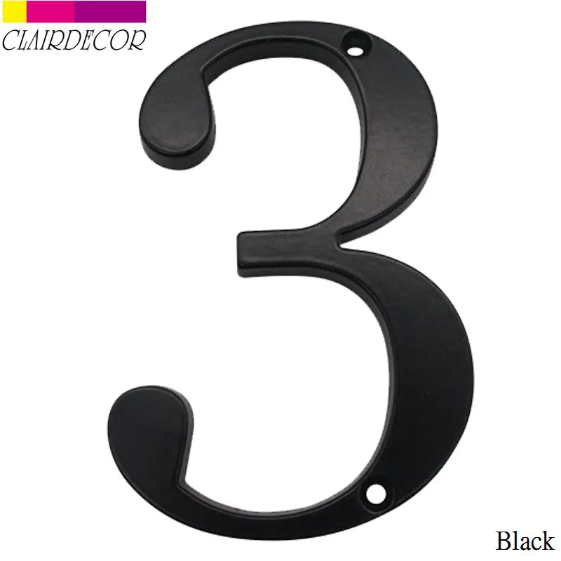 Дом номер 101 мм смывное Крепление черный металлический адрес двери цинковый