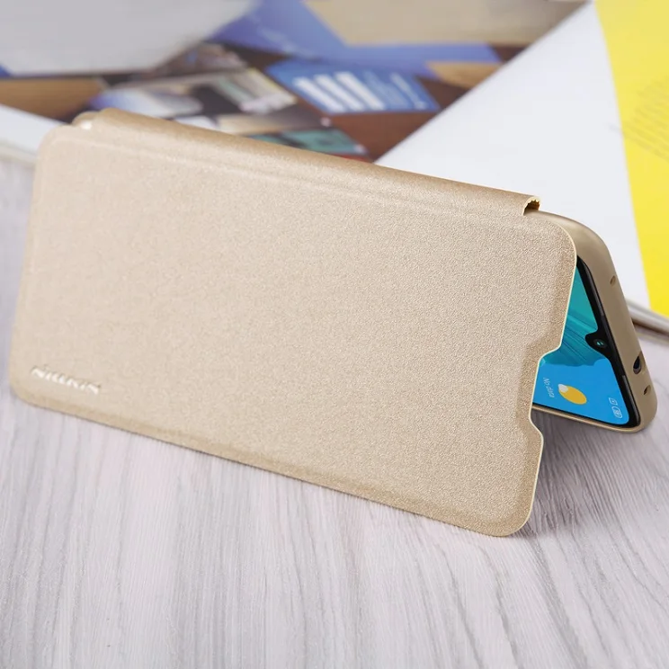 Чехол для xiaomi mi cc9e, чехол 6,088 NILLKIN, чехол для xiaomi mi cc9, чехол 6,39, блестящий флип-чехол для xiaomi mi A3, чехол - Цвет: Champagne Gold