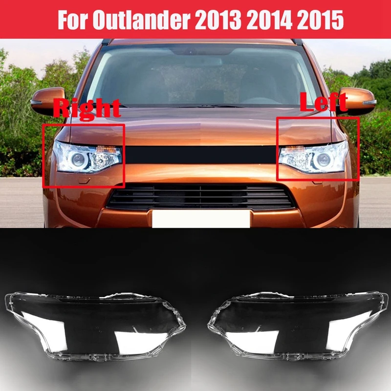 

Для Mitsubishi Outlander 2013 2014 2015 чехол для автомобильной фары прозрачный объектив налобный абажур