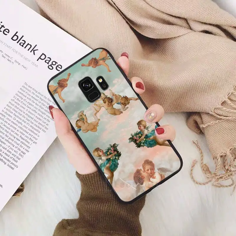 

Aesthetic Cute Angle Phone Case For Samsung Galaxy S5 S6 S7 S8 S9 S10 S10e S20 edge plus lite