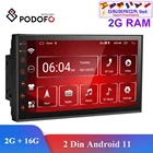 Podofo автомобильное радио Android 9,0 2 Din GPS мультимедийный плеер авторадио 2 + 16G для Volkswagen Nissan Toyota Hyundai Kia Ford Focus