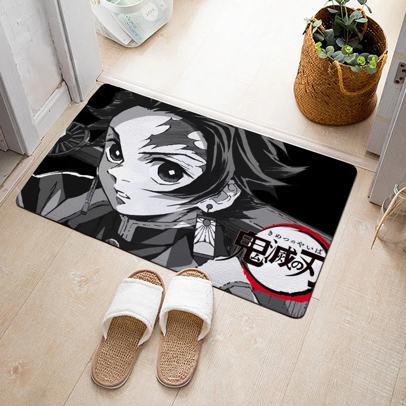 Коврик напольный с дьявольским лезвием мультяшный домашний нескользящий для