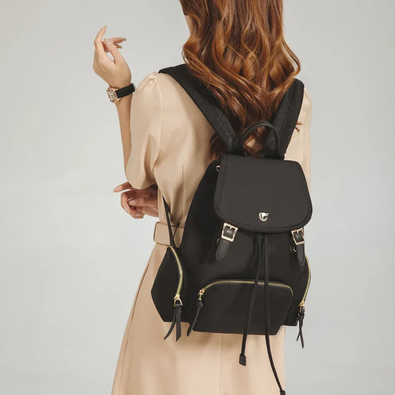 

All-match Drawstring Ladies Travel Backpack 2021 New Simple Fashion High Quality School Bag Purses and Handbags Luxury Designer