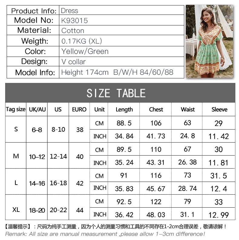 

Donsignet Woman Dress Spring/Summer Casual Fashion Sexy Print Short Sleeve Dress V-Neck A-Line Knee-Length Dresses for Women