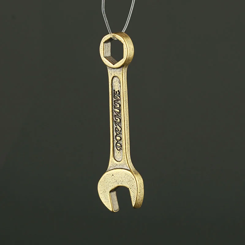 Мини двойная комбинация из чистой меди шестигранный ключ брелок подвеска