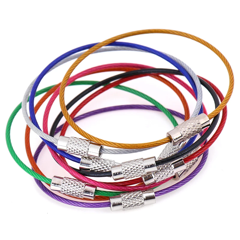 10 шт. креативный многофункциональный брелок из нержавеющей стали трос цепочка