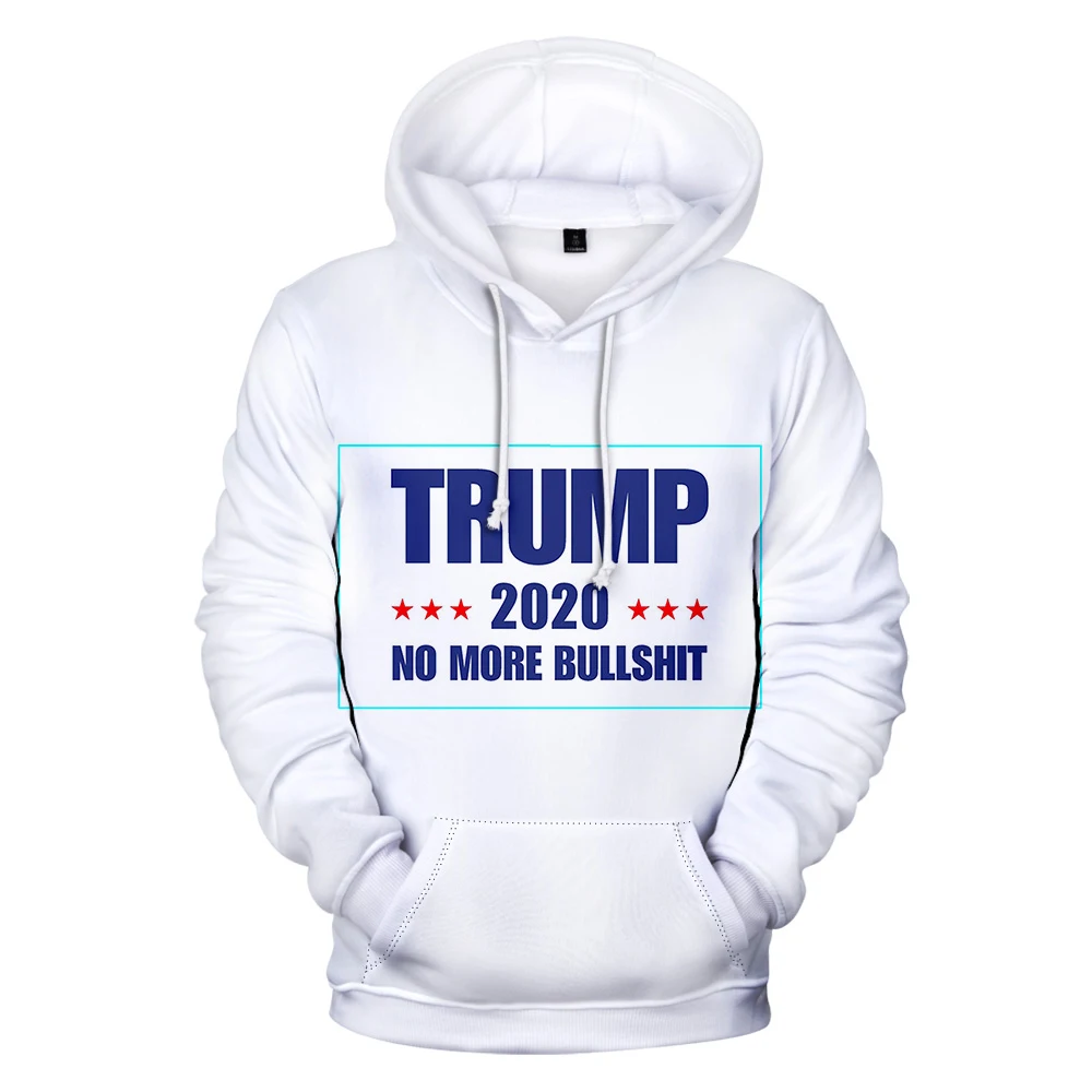 

Vote for Donald Trump shirt hoodies U.S. Presidential Poster 2020 again let American Great print white pullover men's sweatshirt