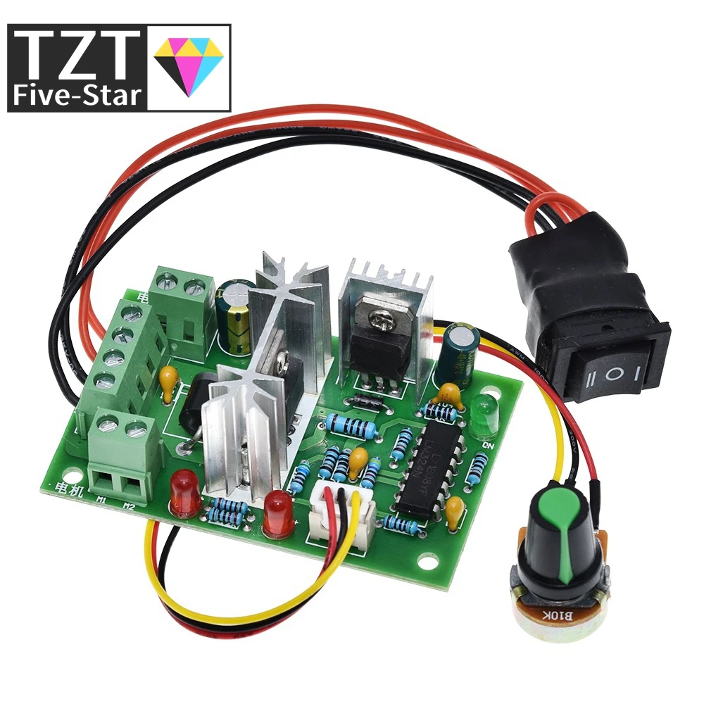 Завеса 10V 12V 24V 36V PWM контроллер постоянного тока с положительный инверсии