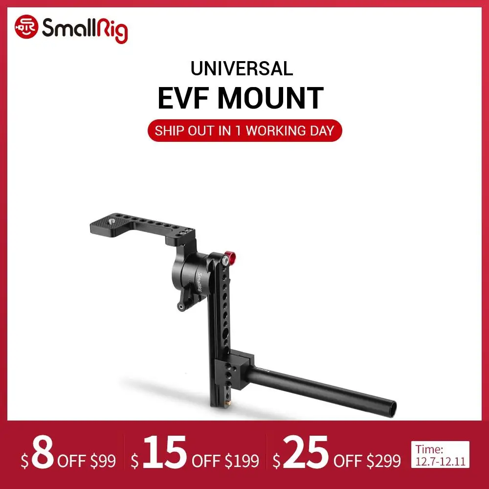 SmallRig EVF крепление с 15 мм стержнем регулируемый держатель монитора особенность Nato