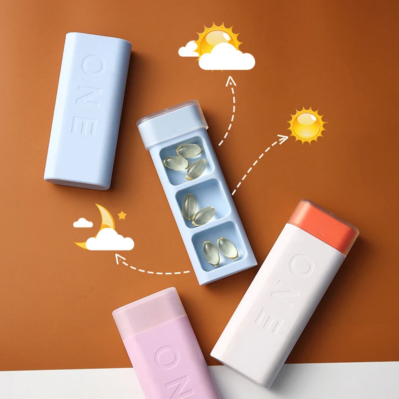 Drug Box Plastic Portable Lady Carry-On Small Medicine Japanese Pill Cartridge Sealed Receipt For One Day | Дом и сад