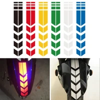 motorcycle arrow stickers reflective safety warning fender waterproof oilproof tape motor decoration decal stripe