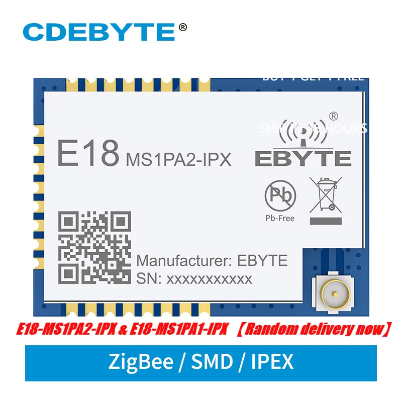 

CC2530 PA LNA ZigBee Module 2.4GHz 20dBm 8051 MCU SMD IPEX E18-MS1PA2-IPX Mesh Networking Transmitter and Receiver