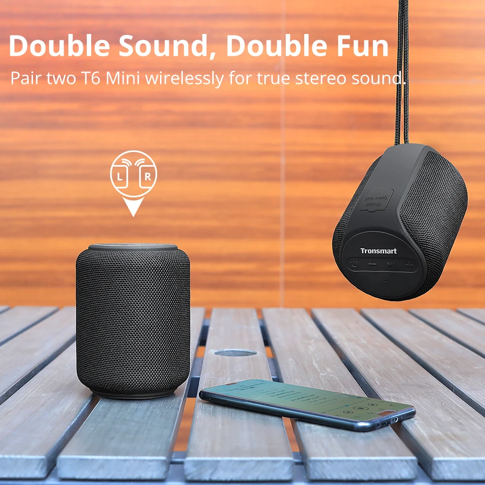[В наличии] Tronsmart Element T6 Mini TWS Bluetooth 5 0 Колонка 15 Вт с голосовым помощником AI