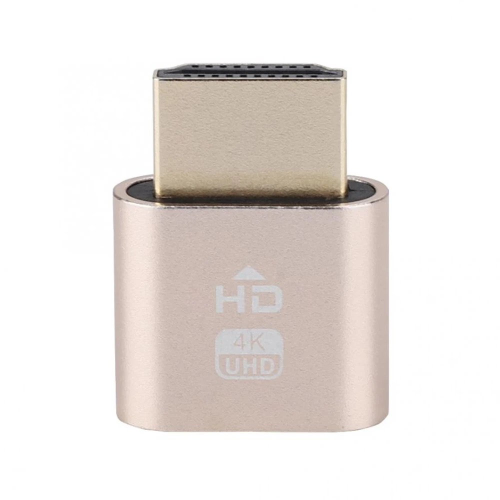 

4K HDMI compatible Virtual Display Adapter EDID Dummy Plug Lock Cheat Graphics Card Rig Emulator for Bitcoin BTC Mining Miner