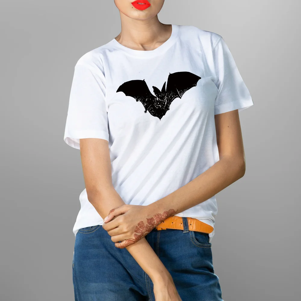 BLINGPAW женские двойные летучие мыши в стиле панк топы с коротким рукавом и