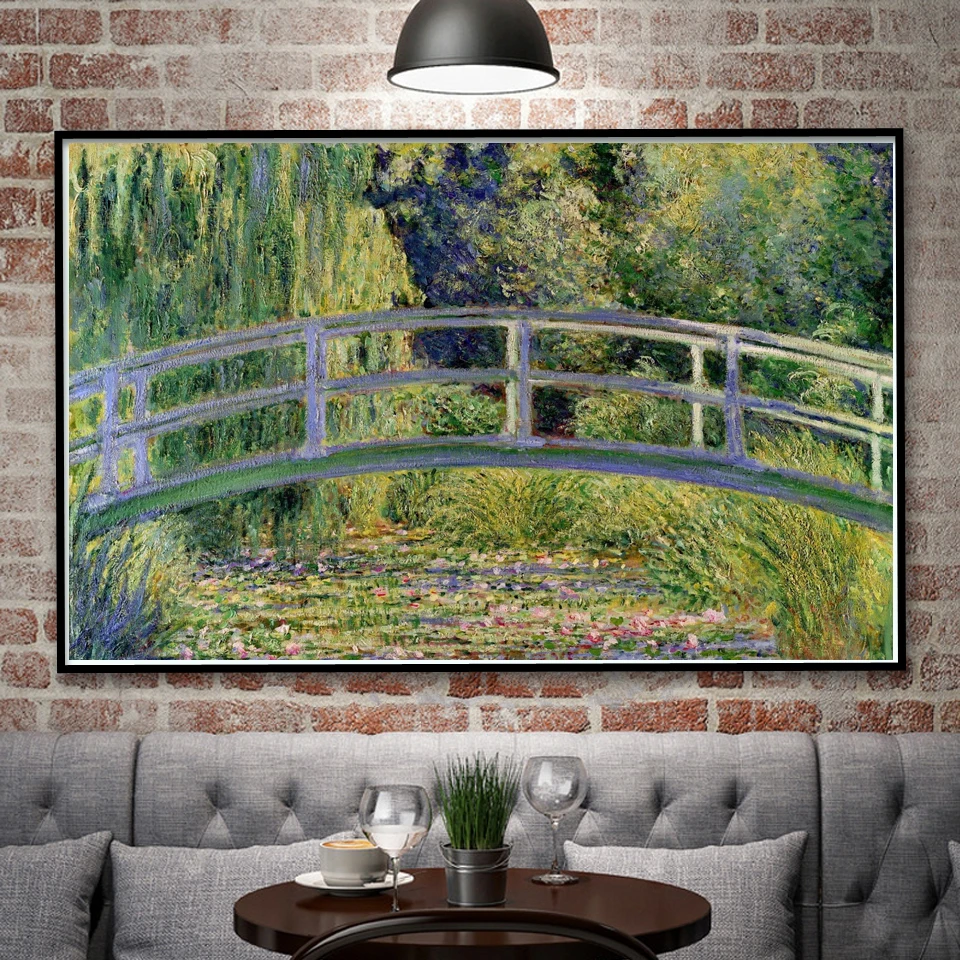 

Картины пейзажи сад Франция мосты монета Картина на холсте плакаты и принты украшение дома настенные художественные картины