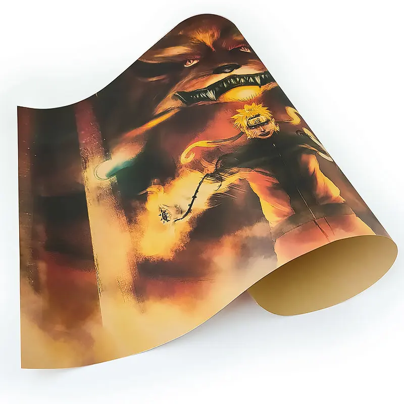 Ностальгия комикс ниндзя персонаж удзумаки плакат в стиле ретро из крафт-бумаги