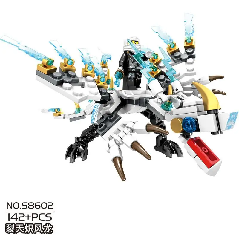 Набор строительных блоков Ниндзяго фигурки конструкторы дракона развивающие