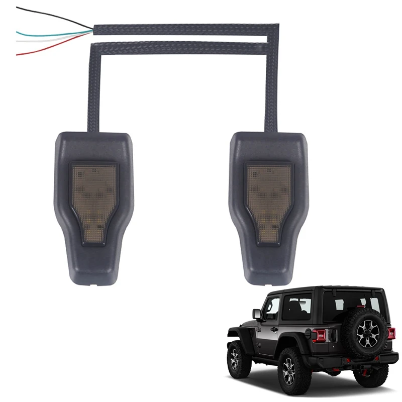 For Jeep Wrangler JL 2018-2021 Tailgate Rear Window Glass Hinge Cover Trim LED Brake Tail Light Car Accessories | Автомобили и
