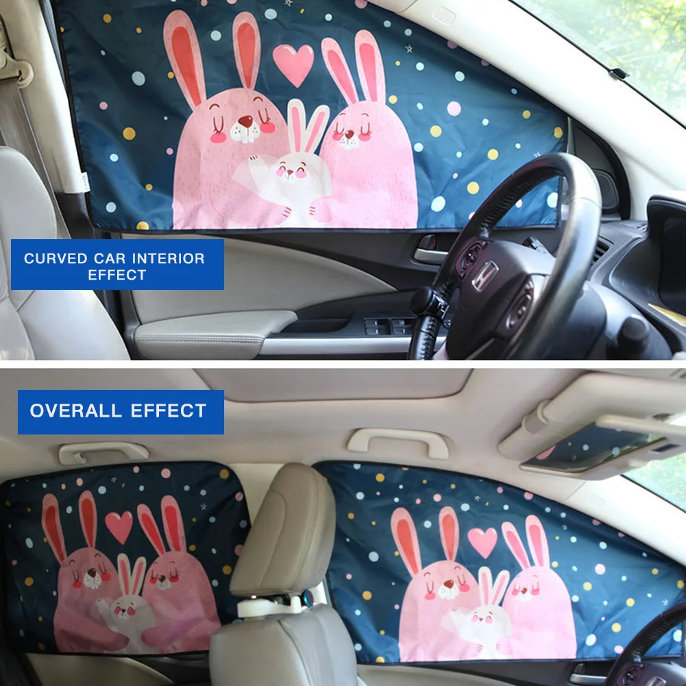 

Car Sun Shade Cover UV Protect Curtain Side Window Sunshade Cover For Baby Kid Cute Cartoon Car Styling Car Exterior Accessories
