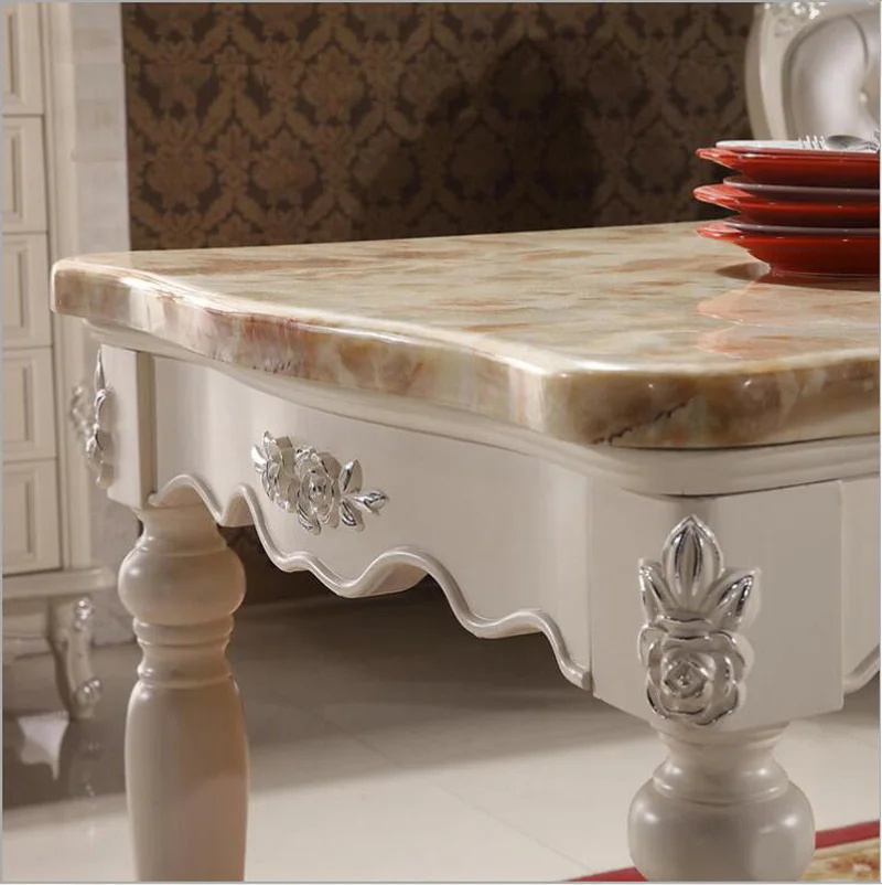Modern Style Table 100% Solid Wood Italy Luxury Dining Set 6 chairs o1103 | Мебель