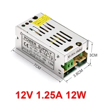 switching power supply lamp transformer 12v 1 25a 12w led strip closed circuit tv adapter