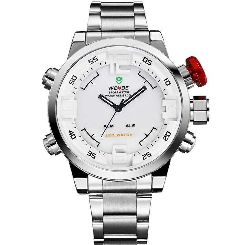 WEIDE мужские часы топовые брендовые роскошные светодиодные цифровые кварцевые