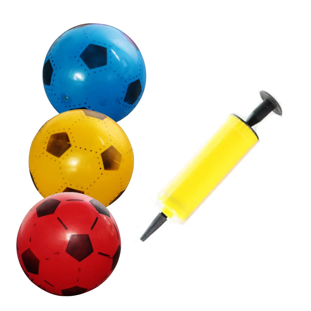 

New 20cm Children Soccer Ball Kid Gift Training Inflatable PVC Lightweight Football Elastic Balls Soccer Accessory