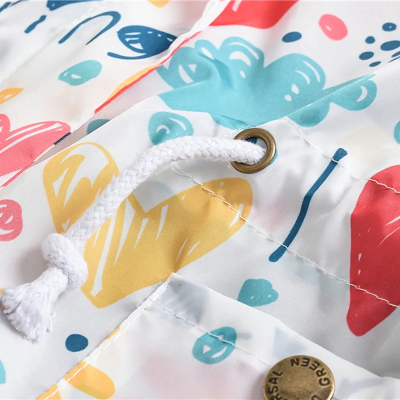 Ветровка с капюшоном для мальчиков и девочек длинная стильная куртка