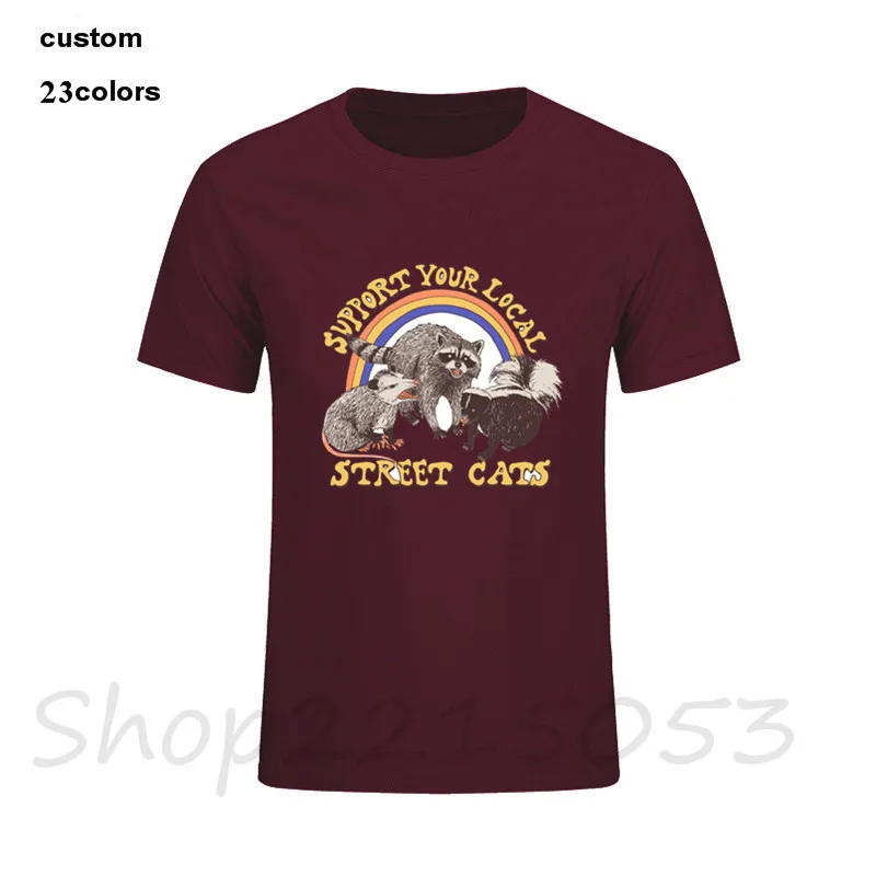 Мужская футболка в уличном стиле с принтом кота и наушников летняя дышащая из 100%