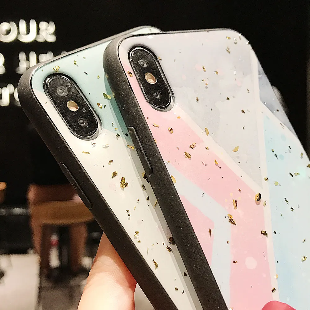 KISSCASE чехол с блестками для iPhone X XR XS Max 7 8 Plus 6 TPU полный защитный Funda 6S |