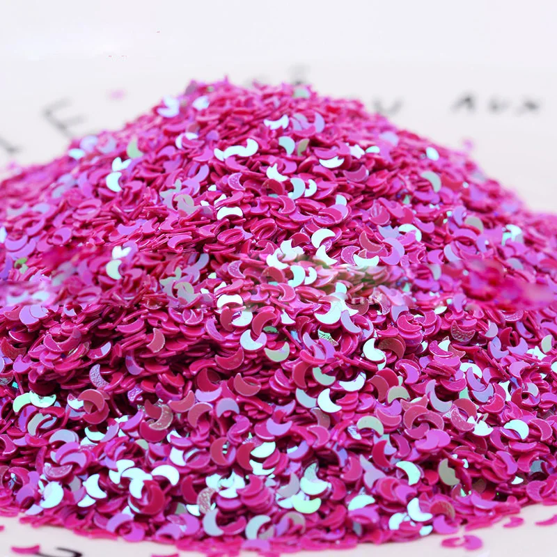 3 мм лак для ногтей с бусинами в форме Луны стеклянный шар блестками наполнитель