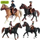 Искусственная ферма, игрушки для стабильного дома, модель, экшн-фигурки, лошадь хормена, обучающая коллекция, подарок для детей